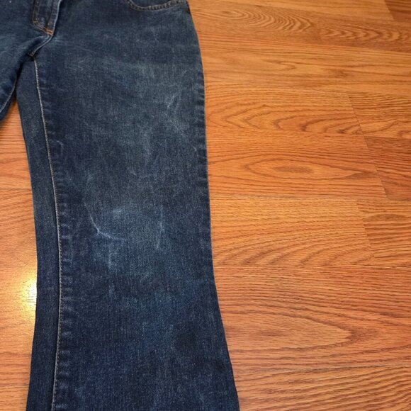 Dolce & Gabbana Womens 28 Jeans 4 Button Snap Zip Fly Acid Wash Flared Inseam 29 - Picture 7 of 15